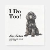 Serviette En Papier Moi Aussi ! Poodle mariage de chien standard (Devant)