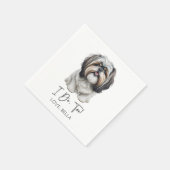Serviette En Papier Moi Aussi ! Shih Tzu Chien Mariage animal de compa (Coin)