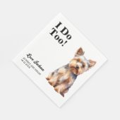 Serviette En Papier Moi Aussi ! Yorkshire Terrier Chien mariage animal (Coin)