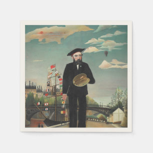 Serviette En Papier Moi-même : Portrait – Paysage, Henri Rousseau 1890
