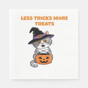 Serviette En Papier Moins De Trucs Plus De Traitements Cadeaux Hallowe