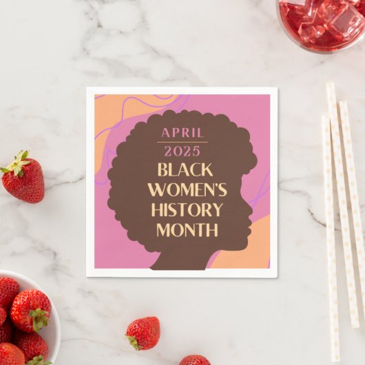 Serviette En Papier Mois de l'histoire des femmes noires (En situation)