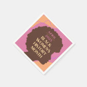 Serviette En Papier Mois de l'histoire des femmes noires (Coin)