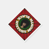 Serviette En Papier Mois de l'histoire noire, rayons du soleil, femme  (Coin)