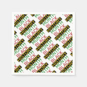 Serviette En Papier MOIS D'HISTOIRE NOIRE Papier BHM élégant (Devant)