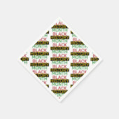 Serviette En Papier MOIS D'HISTOIRE NOIRE Papier BHM élégant (Coin)