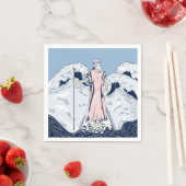 Serviette En Papier Moïse et la mer de départ (En situation)