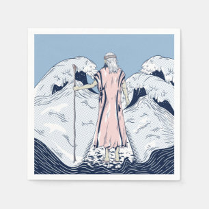 Serviette En Papier Moïse et la mer de départ