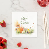 Serviette En Papier Moisson automnale rustique (En situation)