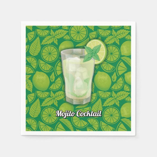 Serviette En Papier Mojito (Devant)