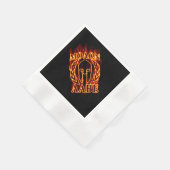 Serviette En Papier Molon Labe Laurels guerrier spartiate en feu (Coin)