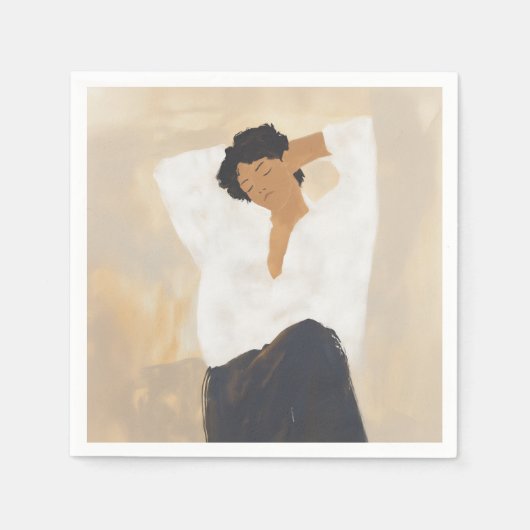 Serviette En Papier Moment calme (Devant)