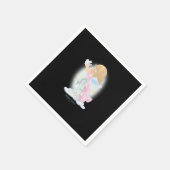 Serviette En Papier Moments précieux Noël mignon Ange et colombe pré (Coin)