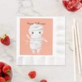 Serviette En Papier Momie d'Halloween (En situation)