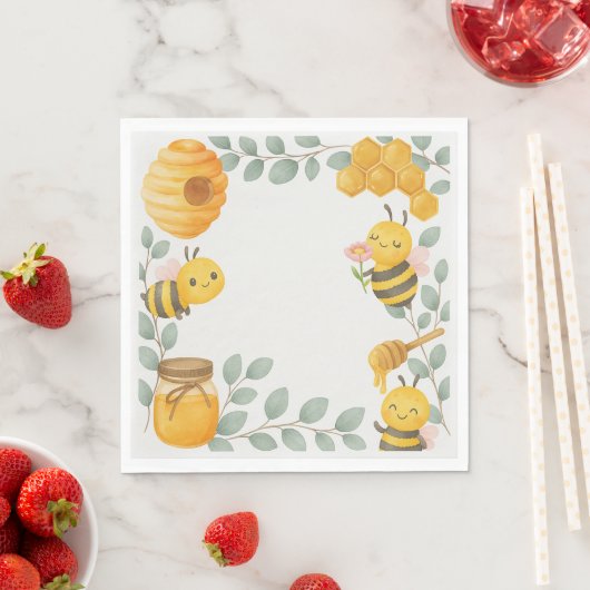 Serviette En Papier Mommy to Bee Baby Shower Luncheon Napkin (En situation)