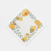 Serviette En Papier Mommy to Bee Baby Shower Luncheon Napkin (Coin)