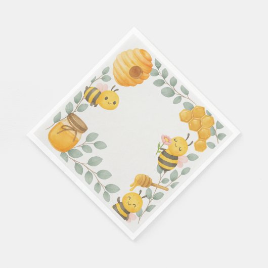 Serviette En Papier Mommy to Bee Baby Shower Luncheon Napkin (Coin)