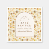 Serviette En Papier Mommy to Bee Honeycomb Baby Shower (Devant)
