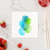 Serviette En Papier Momona Pineapple Hawaiian Tropical (En situation)