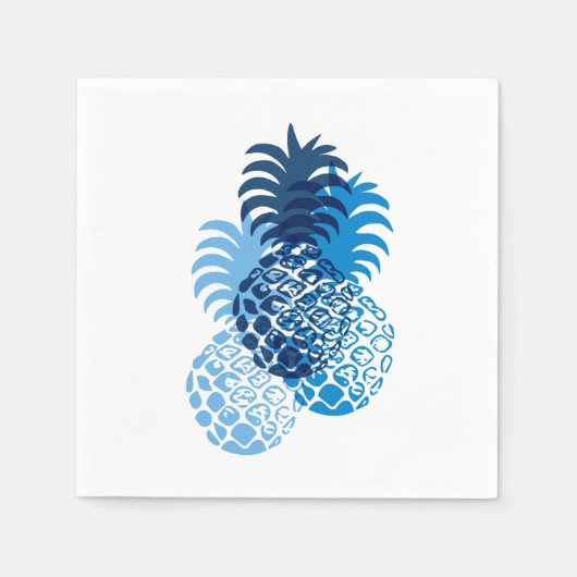 Serviette En Papier Momona Pineapple Hawaiian Tropical (Devant)