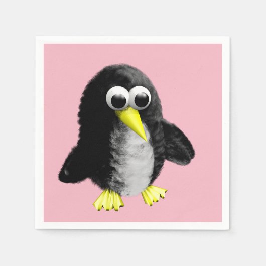 Serviette En Papier Mon ami le pingouin (Devant)