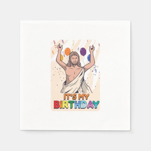 Serviette En Papier Mon anniversaire Jésus Christ Noël Noël Noël Noël (Devant)