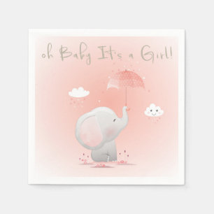 Serviette En Papier Mon bébé ! C'est une fille !