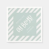 Serviette En Papier Mon bébé ! Fête baby shower Twin boys (Devant)