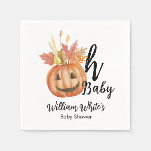 Serviette En Papier Mon bébé ! Joli Citrouille Halloween Baby shower d