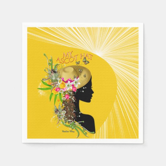 Serviette En Papier Mon Casquette Ascot (Devant)