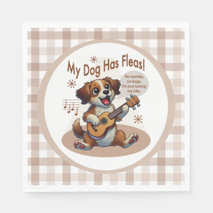 Serviette En Papier Mon Chien A Fleas Ukulele Tuning Chanson