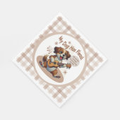 Serviette En Papier Mon Chien A Fleas Ukulele Tuning Chanson (Coin)