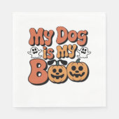 Serviette En Papier Mon Chien Est Mon Bois, Professeur, Amusant Drôle  (Devant)
