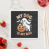 Serviette En Papier Mon chien est mon garçon Drôle Halloween (En situation)