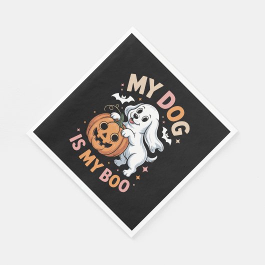 Serviette En Papier Mon chien est mon garçon Drôle Halloween (Coin)