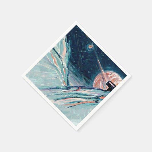 Serviette En Papier Mon futur chez soi dans l'espace (Coin)