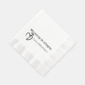 Serviette En Papier Mon histoire est simple (Coin)