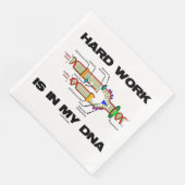 Serviette En Papier Mon Humour Geek De Réplication De L'ADN Travaille  (Coin)