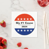 Serviette En Papier Mon numéro d'élection 2024 (En situation)