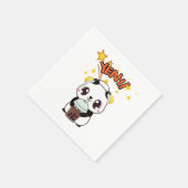 Serviette En Papier Mon Panda de Fête Mignon (Coin)