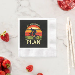 Serviette En Papier Mon Plan De Retraite Passionné De Cyclisme