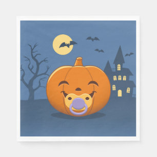 Serviette En Papier Mon premier Citrouille de pacificateur Halloween
