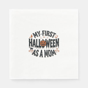 Serviette En Papier Mon premier Halloween en tant que maman Vintage Ha