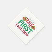 Serviette En Papier Mon premier Noël (Coin)