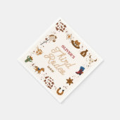Serviette En Papier Mon troisième rodéo Western Cowboy 3e fête d'anniv (Coin)