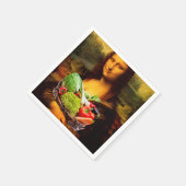 Serviette En Papier Mona Lisa aime les légumes (Coin)
