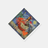 Serviette En Papier Mona Lisa Fun Zodiac Whimsical (Coin)