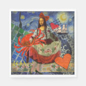Serviette En Papier Mona Lisa Fun Zodiac Whimsical (Devant)