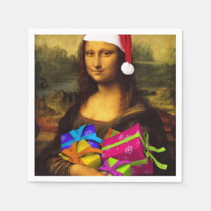 Serviette En Papier Mona Lisa le père noël
