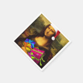 Serviette En Papier Mona Lisa Santa Claus (Coin)